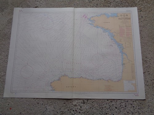 Carte marine golfe - marine,