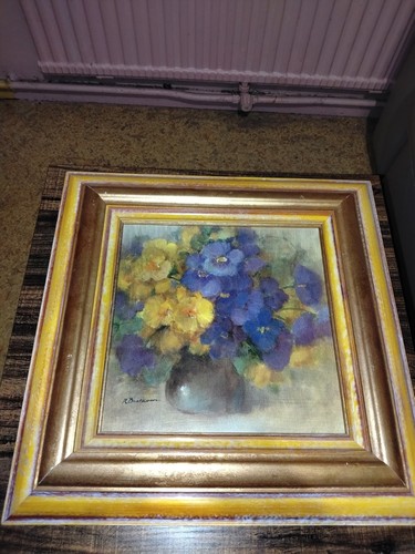 Tableau vintage peinture huile - vintage,