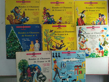 Lot 8 Livres-disques Vinyles