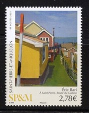 SPM SAINT-PIERRE ET MIQUELON 2025  (PAINTING :ÉRIC BARI-ROUTE DU GABION) 2501018