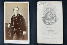 Berthaud, Paris, François Poujoulat, vintage publicist cdv albumen print.Fran