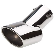 Embout de pot d’échappement universel inox ovale incliné Simoni Racing TRX/86