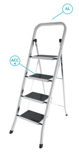 Escalier tabouret aluminium - escalier,