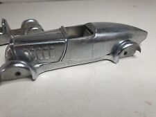 SOLIDO ANTIQUE REMOVABLE RARE CHROME RACING CAR + CHASSIS vss
