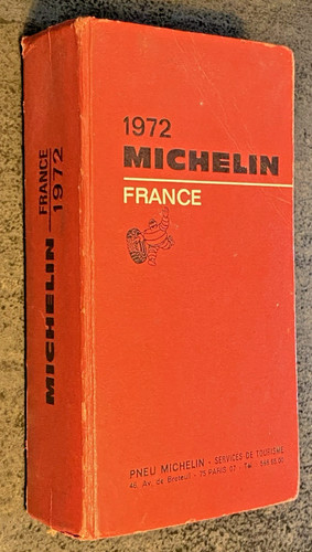 Guide michelin rouge - rouge, 1972