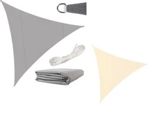 Tente À Voile TRIANGLE Ombre Tissu Solaire Ombre Jardin PARASOL 3X3X3 M