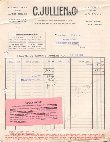 1937 fournitures pour - 1937,