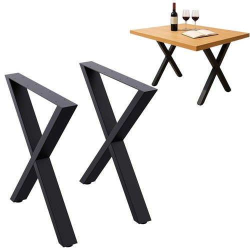 Pieds table métal noir - table, 2