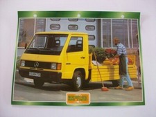 CARTE FICHE CAMION PORTEUR MERCEDES BENZ MB 100D 1987