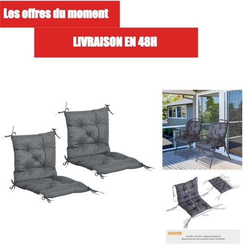 Outsunny lot coussins de - outsunny,