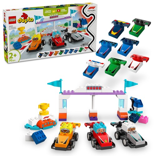 Lego duplo team race cars - f1,