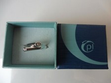 Beau Anneau Argenté, Pierre Lang Taille 57 (VIII) Dans La Boîte Cadeau !