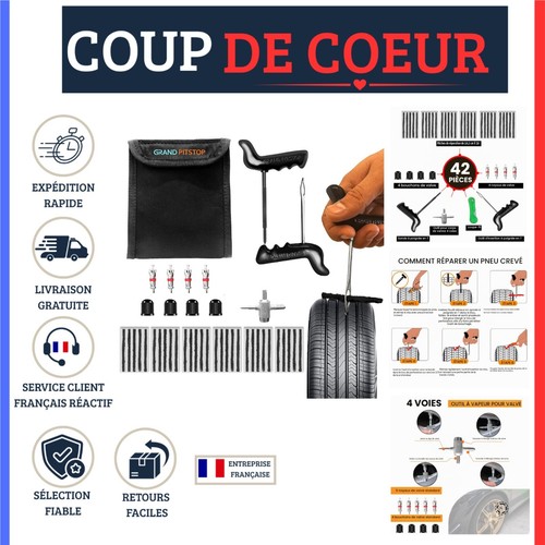 Kit réparation pneu - pneu, universel