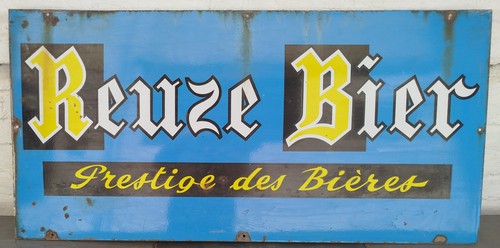 Grande plaque émaillée - plaque,