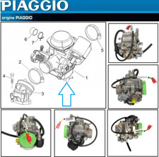 Carburateur d'origine Piaggio Vespa GTS 125 / GTV 125 Moteur Leader 125 cc 4T