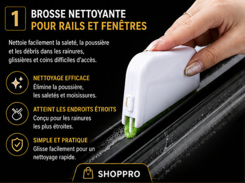 Brosse nettoyage rails - brosse,