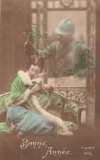 CP PATRIOTIC BRIDEE HAIRY SOFA WITH MISTLETOE - 53727