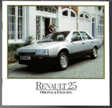 Renault 25 1984-1985 UK Market Mailer Sales Brochure TS, GTS, GTX & V6 Injection