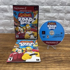 Simpsons Road Rage (Sony PlayStation 2, 2001) CIB Tested Working Free Shipping