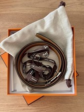 Ceinture Hermès « H » réversible noir/gold