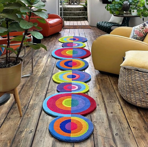 Tapis laine multicolore - en,