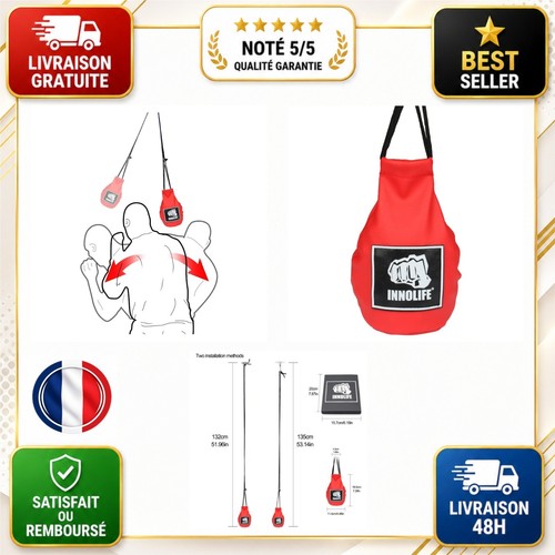 Sac vitesse boxe cuir - de,