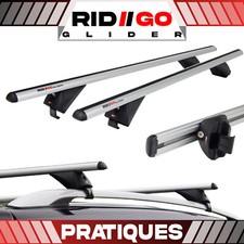 Alu Blanc Barres de toit pour PEUGEOT 2008 1 I CU 13-19 Rails de toit ouverts R1