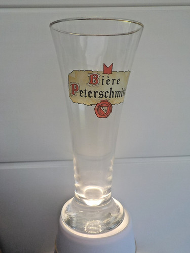 Verre pied boule depoli biere - verre,