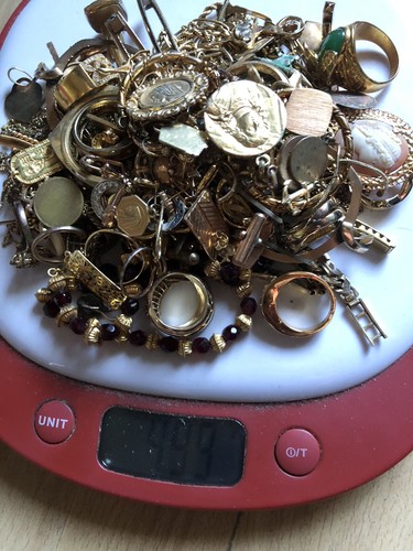 Lots bijoux plaqué 499g - or,