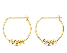 Créoles Twist Or Jaune 18