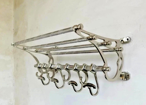 Porte manteau argent - porte-manteau,