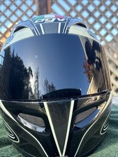 AGV Ti Tech Black/ Silver Crash Helmet S