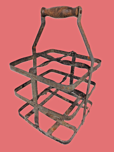 Porte bouteilles ancien fer - porte,