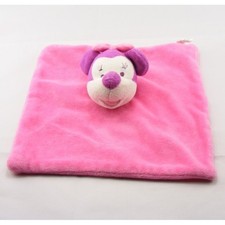 Doudou plat rose souris MINNIE