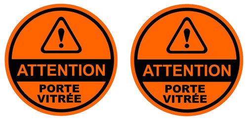 Danger attention porte - danger,