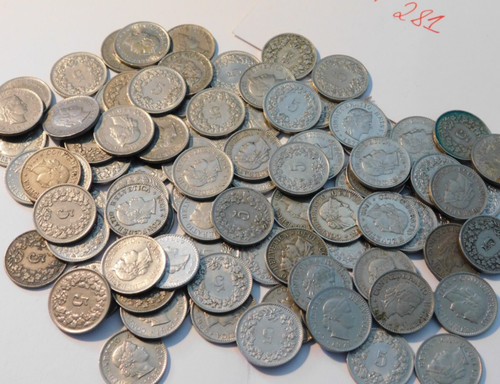 Lot pieces monnaie - lot, francs
