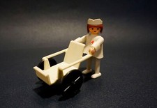 Vintage Playmobil #3362 - Nurse + Wheelchair - Collector 1980