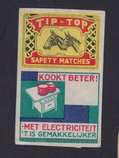 Antique Matching Label Belgium BN185248 Stove