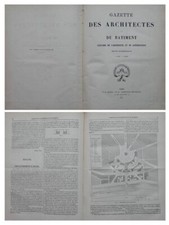 GAZETTE DES ARCHITECTES 1872 -