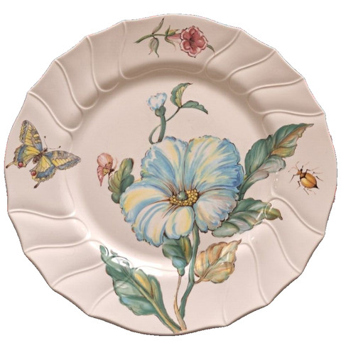 Assiette plate fleur diam - assiette,