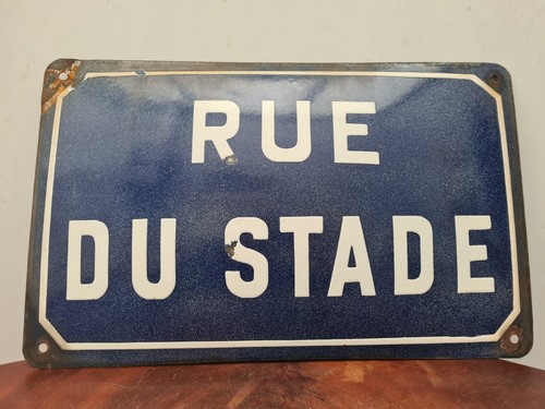 Ancienne plaque émaillée