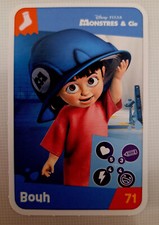 Carte jeu Disney Jouons, rêvons Auchan 2024 n° 71 Bouh (Monstres & Cie)