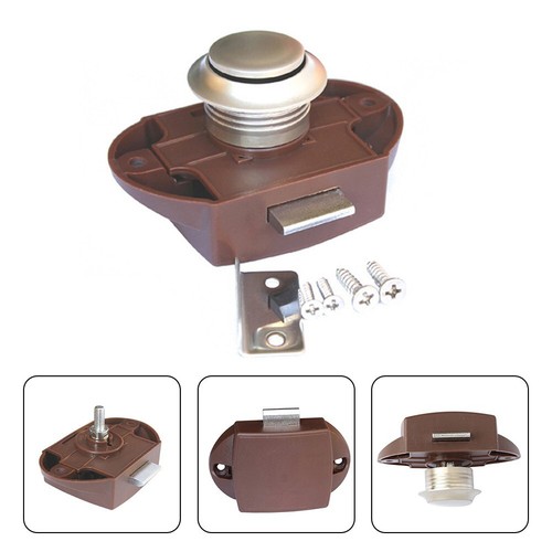 Bouton poussoir serrure - serrure, à
