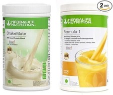 Combiné perte de poids Herbalife : mangue F1 et shake maté vanille 1000 g