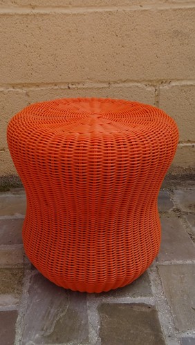 Vintage pouf tabouret - vintage,