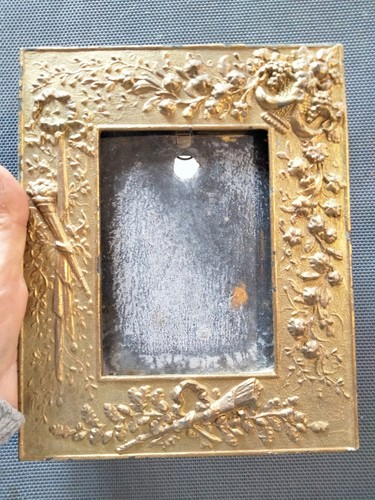Ancien cadre porte photo - porte, en