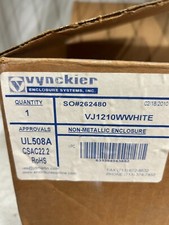 Vynckier VJ1210W /  White 12" X 10" Non-Metallic Electrical Enclosure box