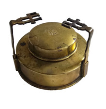Antique Alcohol Burner - Brass - France 19th Century - Bté SGDG L.F. Paris