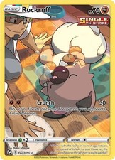 Rockruff - TG07/TG30 - Pokemon Silver Tempest Trainer Gallery Holo Card NM