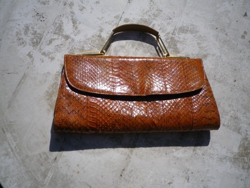 Sac main peau de serpent - main, en